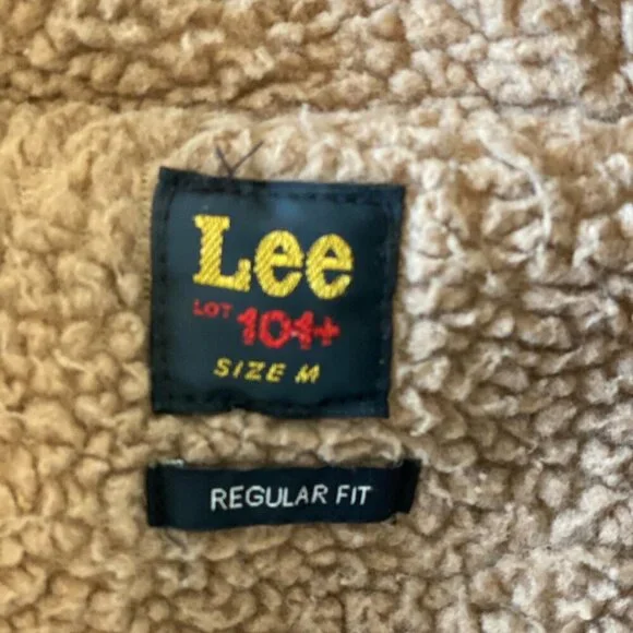 Vintage Lee Sherpa-Lined Denim Jacket with Hood (Men’s Medium, Regular Fit) - Picture 3 of 5